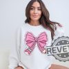 Coquette 100 Days Of School Shirt Hoodie Sweatshirt Tee Gift For Men Women Pink Bow Teacher Shirts Teacher Appreciation Crewneck Unique revetee 1