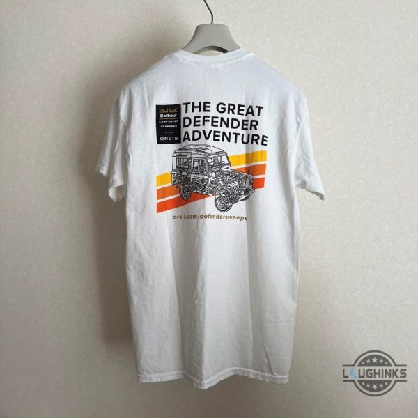 2018 great defender tour orvis barbour land rover t shirt reprinted