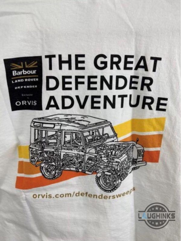 2018 great defender tour orvis barbour land rover t shirt reprinted