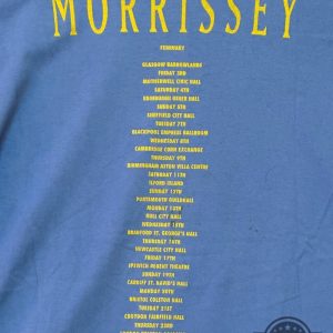 reprinted morrissey boxer album the smiths tour shirt 1995