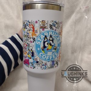 bluey starbucks stanley tumbler dupe 40oz