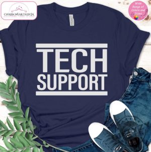 Tech Support It Support Elon Musk Tech Computer Nerd Shirt giftyzy 7