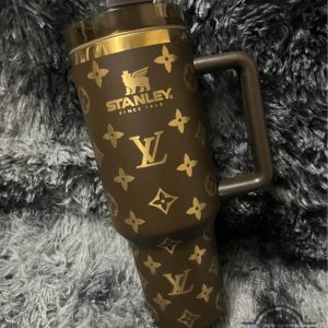 louis vuitton engraved tumbler 40oz golden or silver