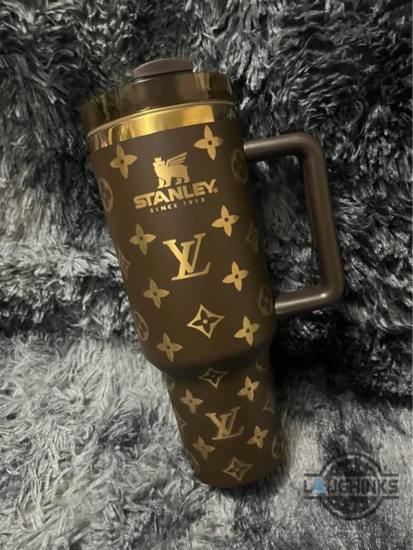 louis vuitton engraved tumbler 40oz golden or silver