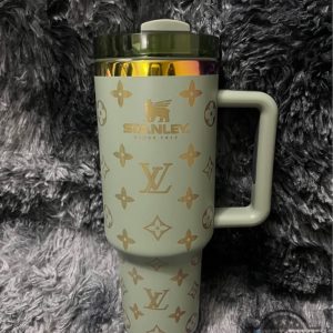 louis vuitton engraved tumbler 40oz golden or silver