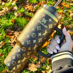 brown lv stanley cup tumbler dupe