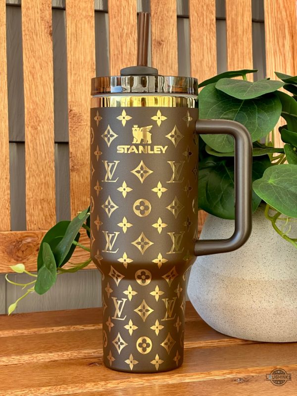 brown lv stanley cup tumbler dupe