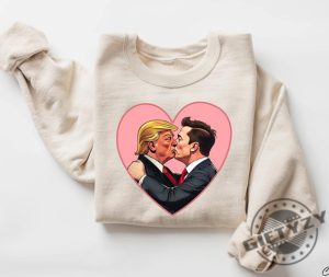 Donald Trump Elon Musk Love Shirt giftyzy 4