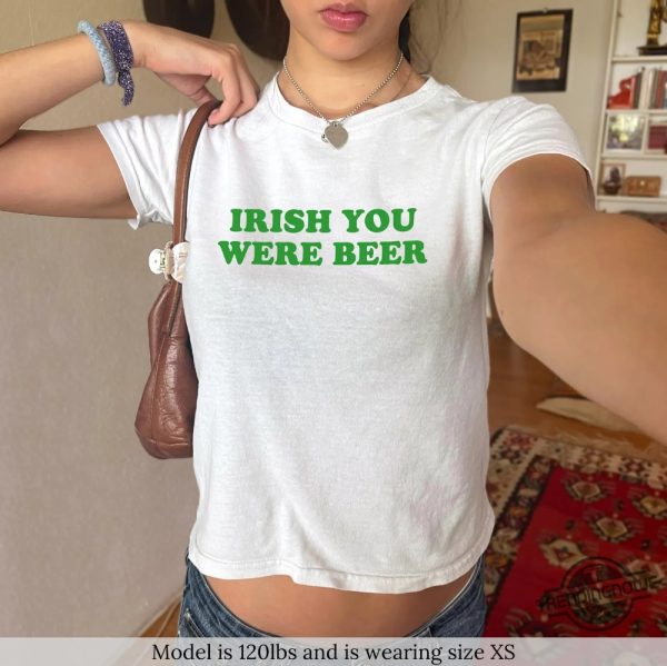 Irish You Were Beer Baby Tee Funny St Patricks Day T Shirt trendingnowe 1