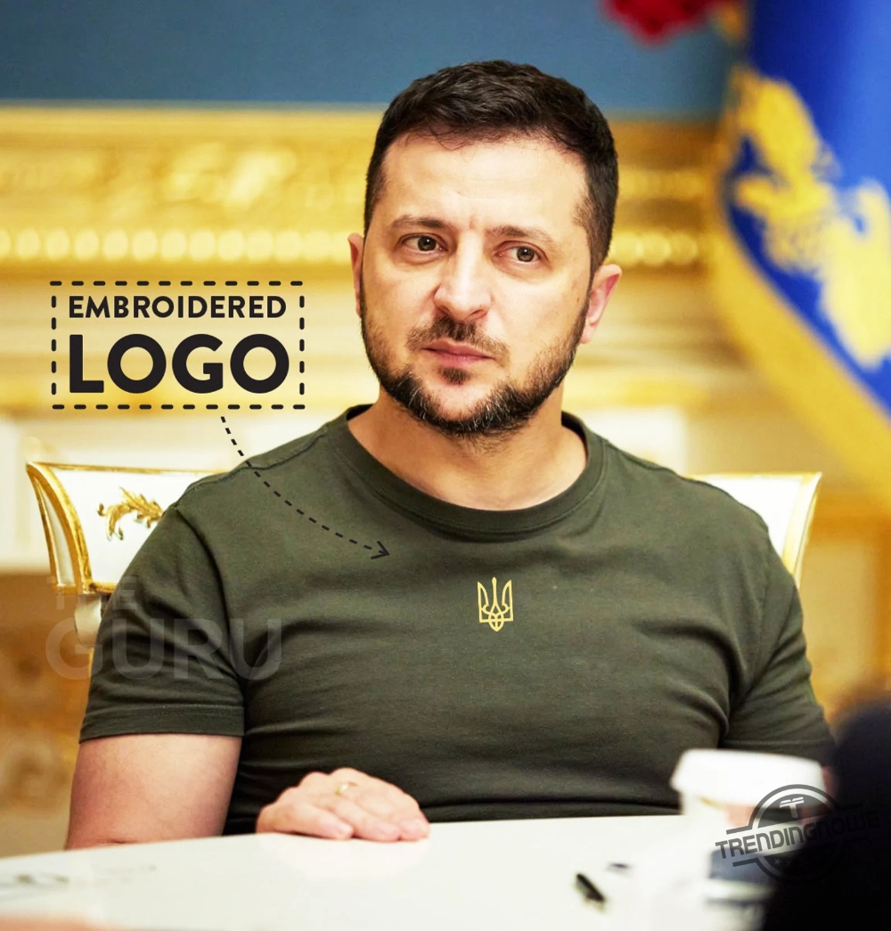 Zelensky Logo Embroidered Shirt 6 Zelensky Logo Embroidered Shirt