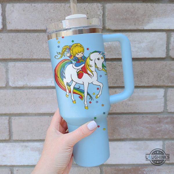 classic rainbow brite 40oz stanley tumbler dupe