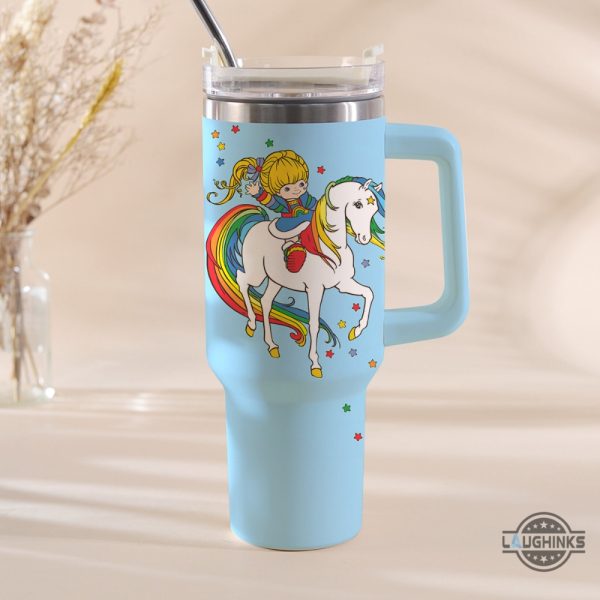 classic rainbow brite 40oz stanley tumbler dupe