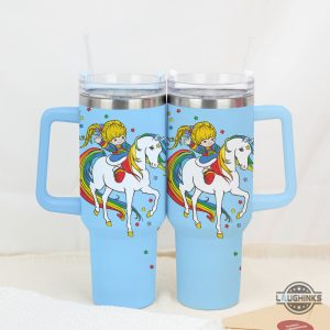 classic rainbow brite 40oz stanley tumbler dupe