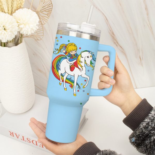 classic rainbow brite 40oz stanley tumbler dupe