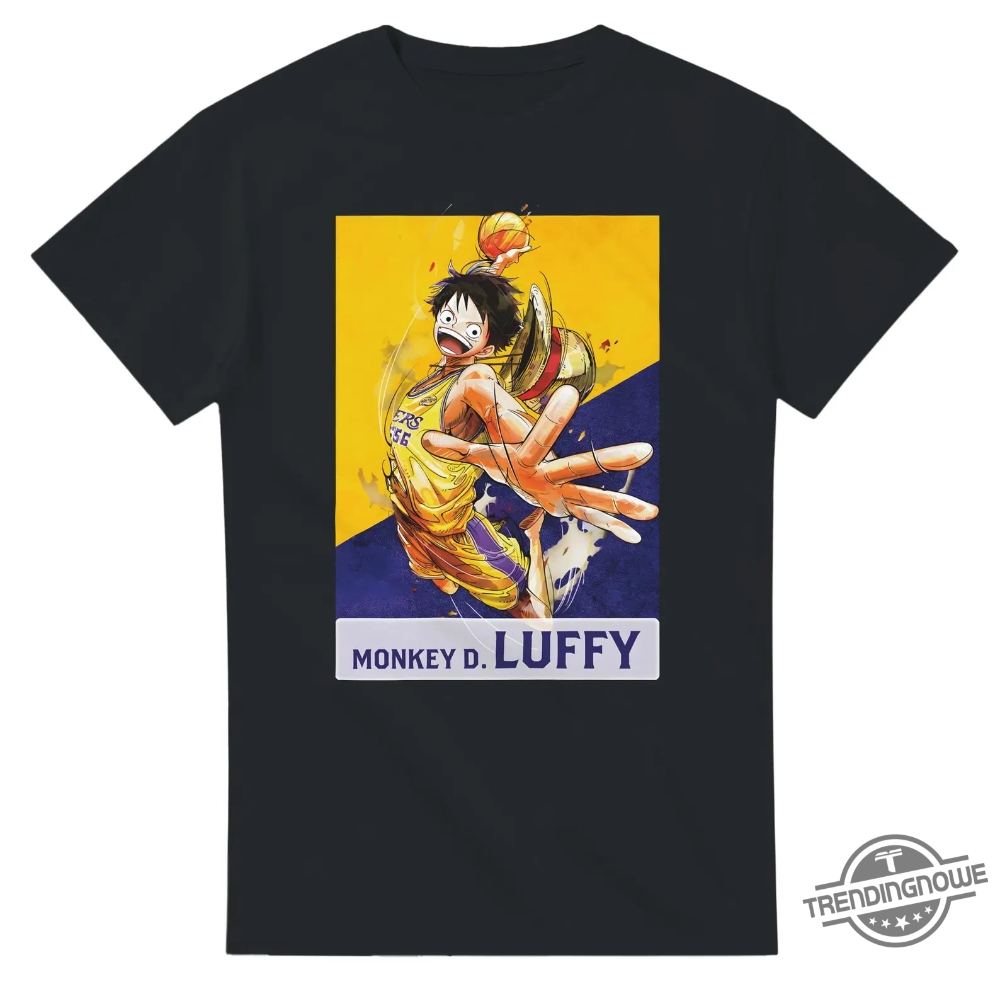 One Piece Lakers Luffy Shirt 8 One Piece Lakers Luffy Shirt