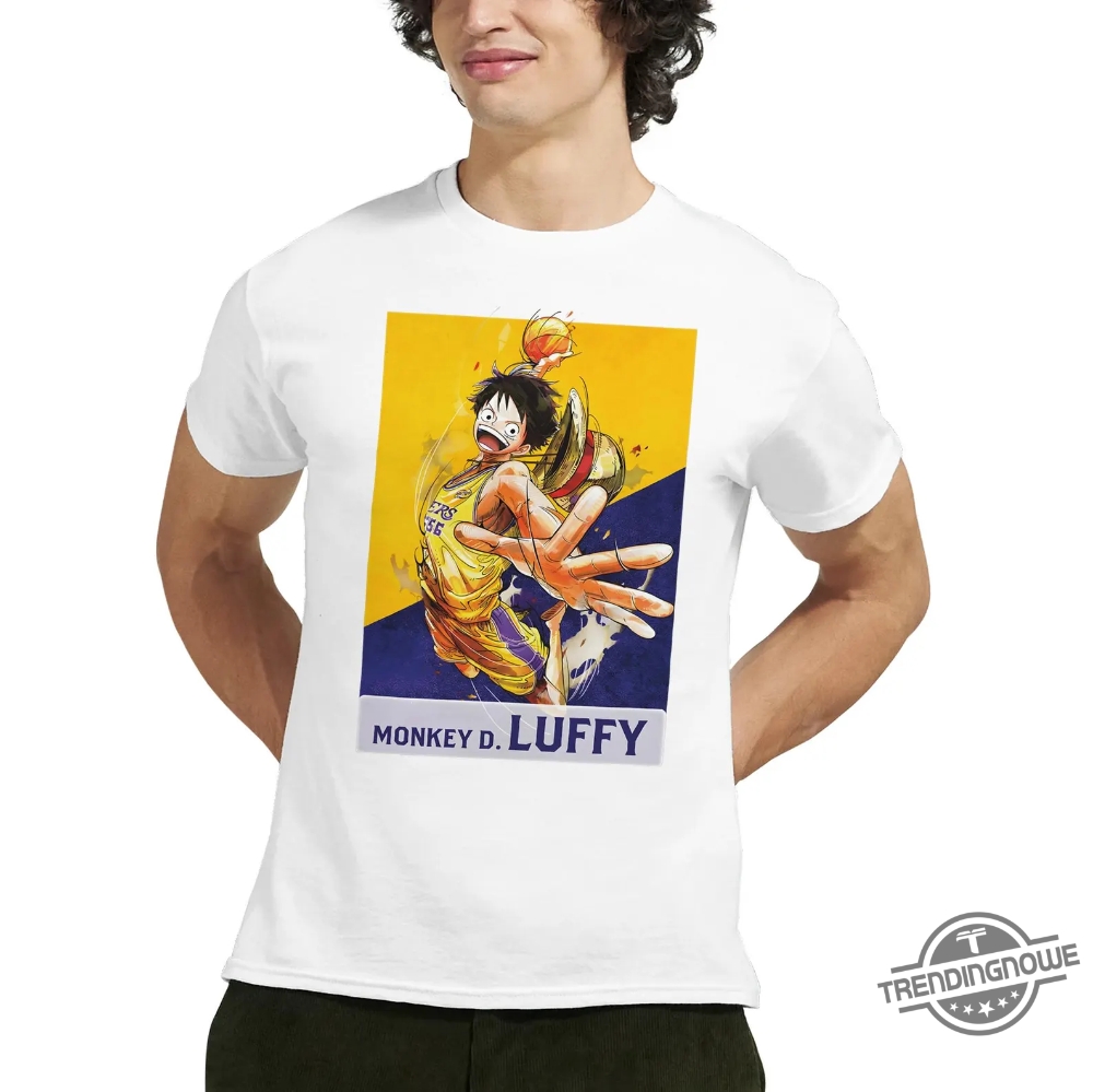 One Piece Lakers Luffy Shirt 9 One Piece Lakers Luffy Shirt