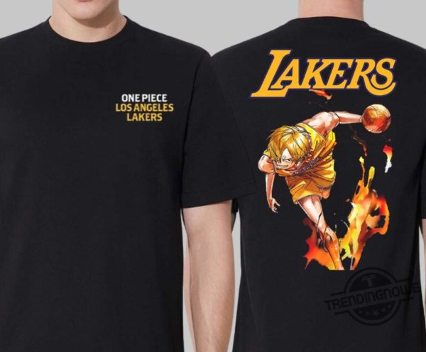 One Piece Lakers Sanji T Shirts, Hoodie, Sweater, Long