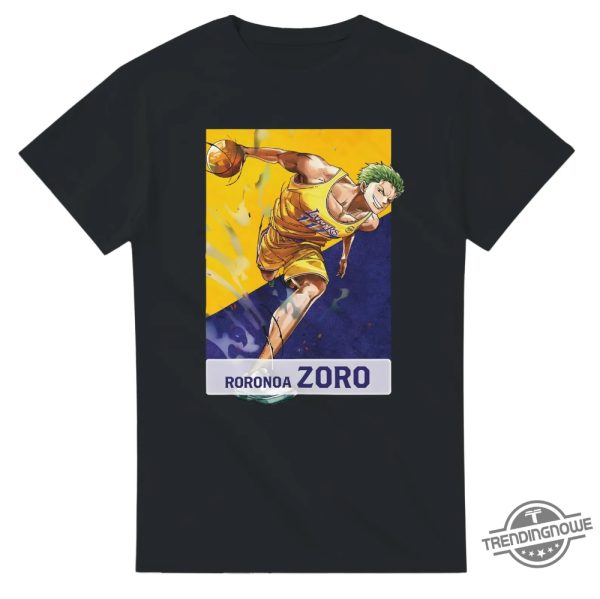 One Piece Lakers Zoro Shirt trendingnowe 2