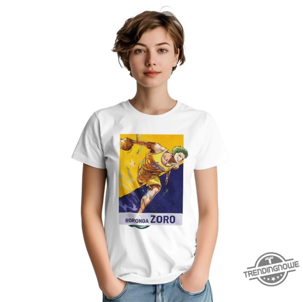 One Piece Lakers Zoro Shirt trendingnowe 3