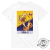 Los Angeles Lakers Sanji Flame On The Court One Piece Shirt giftyzy 2