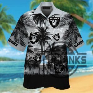 las vegas raiders hawaiian shirt and shorts