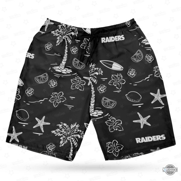 mens las vegas raiders hawaiian shirt