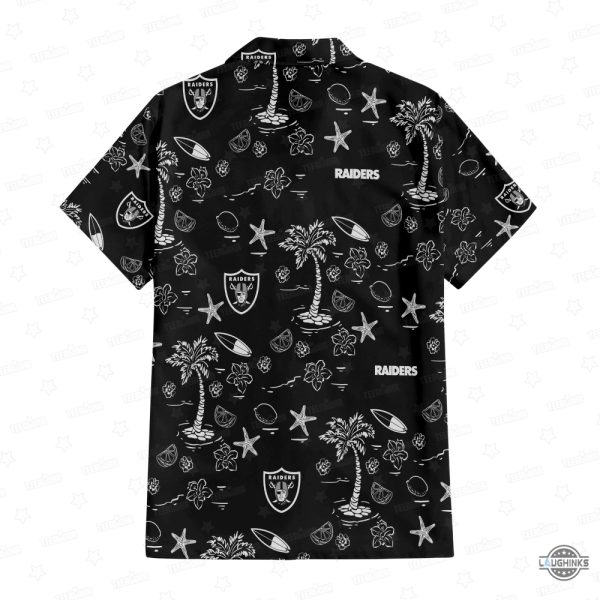 mens las vegas raiders hawaiian shirt