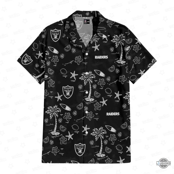 mens las vegas raiders hawaiian shirt