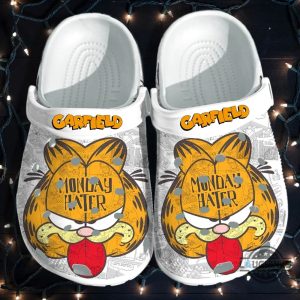 monday hater garfield crocs