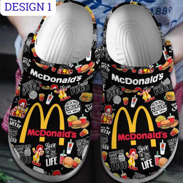 black and white mcdonalds crocs uk us canada