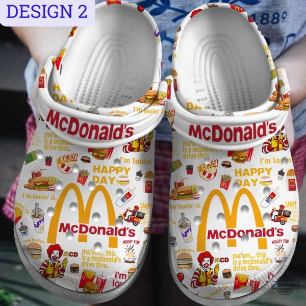 black and white mcdonalds crocs uk us canada