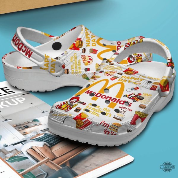 black and white mcdonalds crocs uk us canada