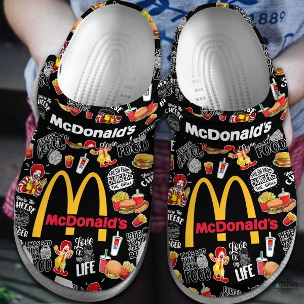 black and white mcdonalds crocs uk us canada