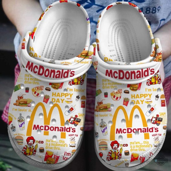 black and white mcdonalds crocs uk us canada