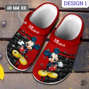 custom text minnie mouse and mickey mouse crocs