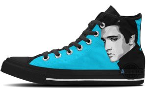 elvis presley blue high top shoes