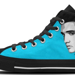 elvis presley blue high top shoes