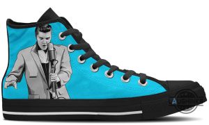elvis presley blue high top shoes