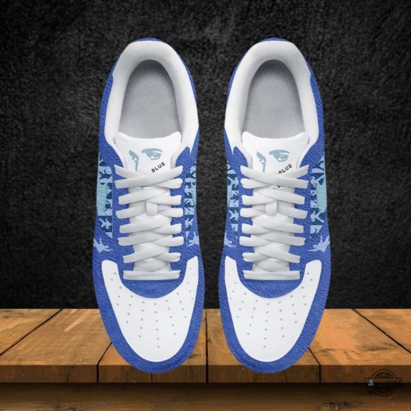 genuine leather elvis presley blue nike air force 1 shoes