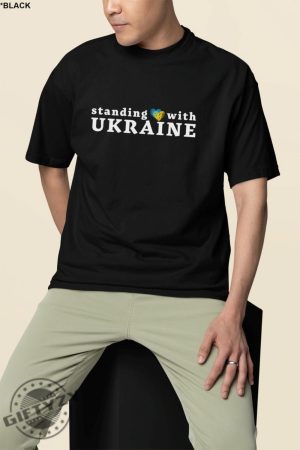 Standing With Ukraine Support Ukraine Ukrainian Solidarity Shirt giftyzy 3