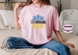 Sunflower Ukraine Stand With Ukrainian Shirt giftyzy 3