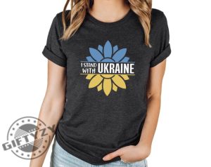 Sunflower Ukraine Stand With Ukrainian Shirt giftyzy 4