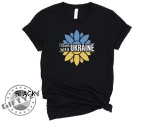 Sunflower Ukraine Stand With Ukrainian Shirt giftyzy 5