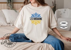 Sunflower Ukraine Stand With Ukrainian Shirt giftyzy 6