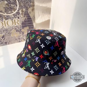 lv multicolor monogram bucket hat replica