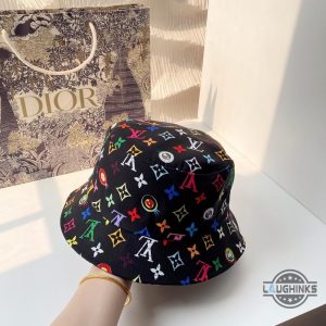 lv multicolor monogram bucket hat replica