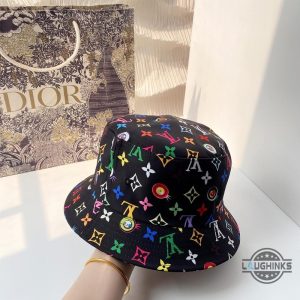 lv multicolor monogram bucket hat replica