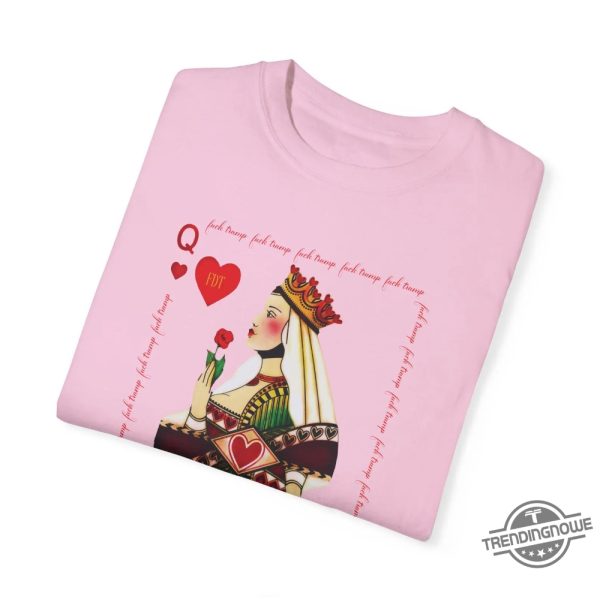 Subtle Anti Trump Shirt Vintage Queen Of Heart T Shirt Subtle Fuck Trump trendingnowe 2