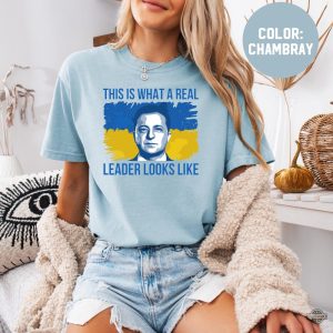 volodymyr zelensky ukraine shirt this is what a real leader looks like