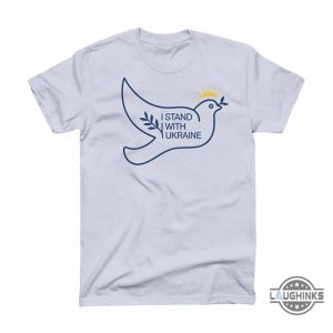 i stand with ukraine dove shirt